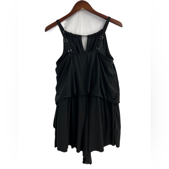 AquaGreen Swimsuit Wireless Padded Bra Romper Shorts Size 16W - Picture 4 of 8